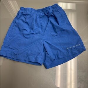 Columbia Blue and Black swim trunks
